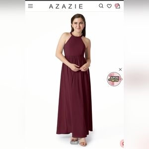 (Terracotta) Azazie Junior Bridesmaid Dress